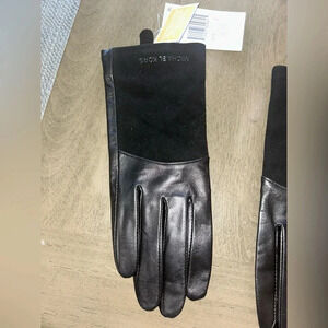 Michael Kors Leather and suede Gloves size small